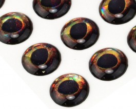 3D Epoxy Fish Eyes, Holographic Pike, 10 mm